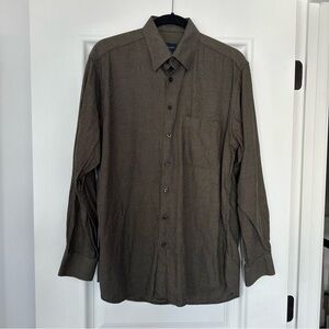 Scott Barber Men’s Button Down Dress Shirt, Size Medium